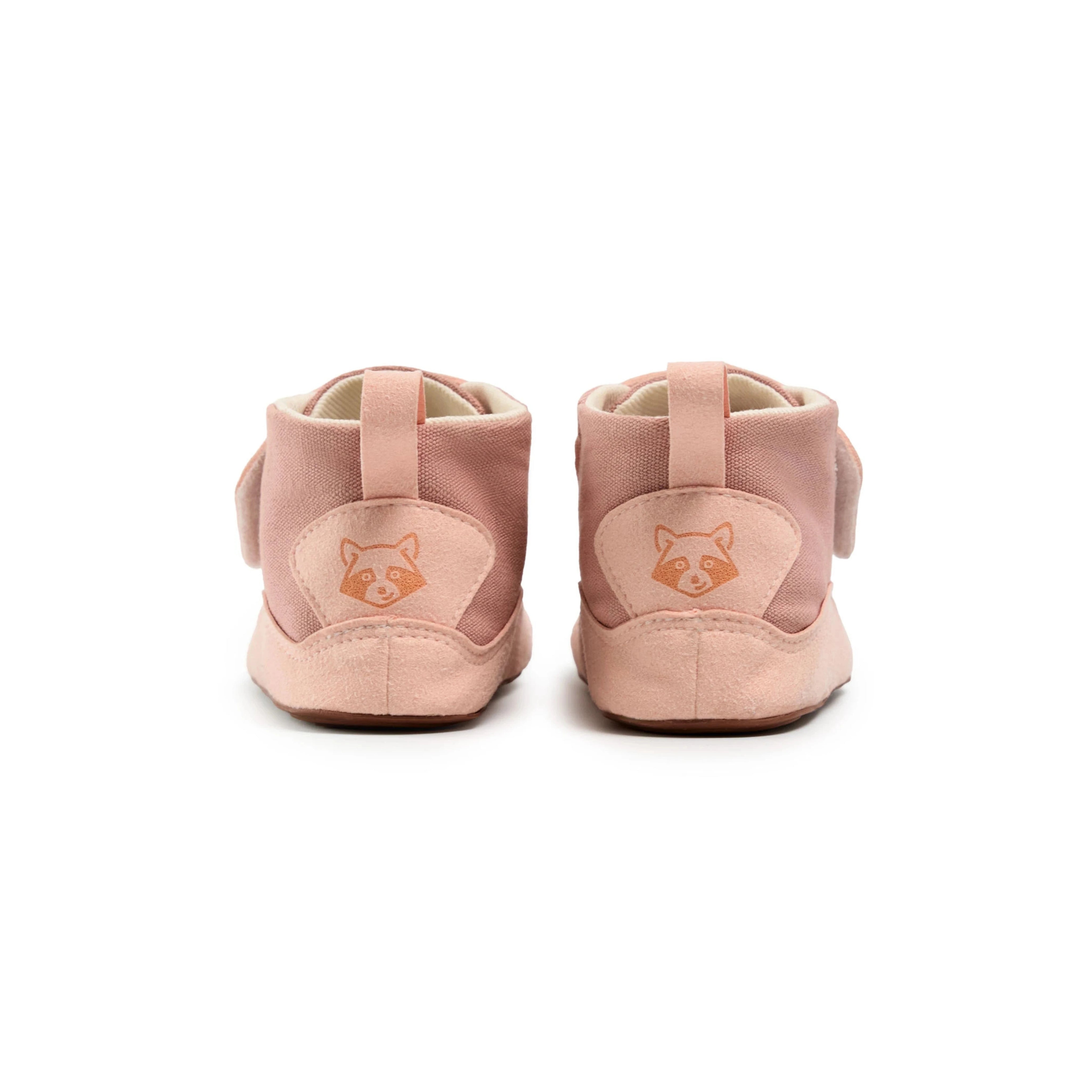 Calzado respetuoso para bebé rosa Gullibare vista trasera