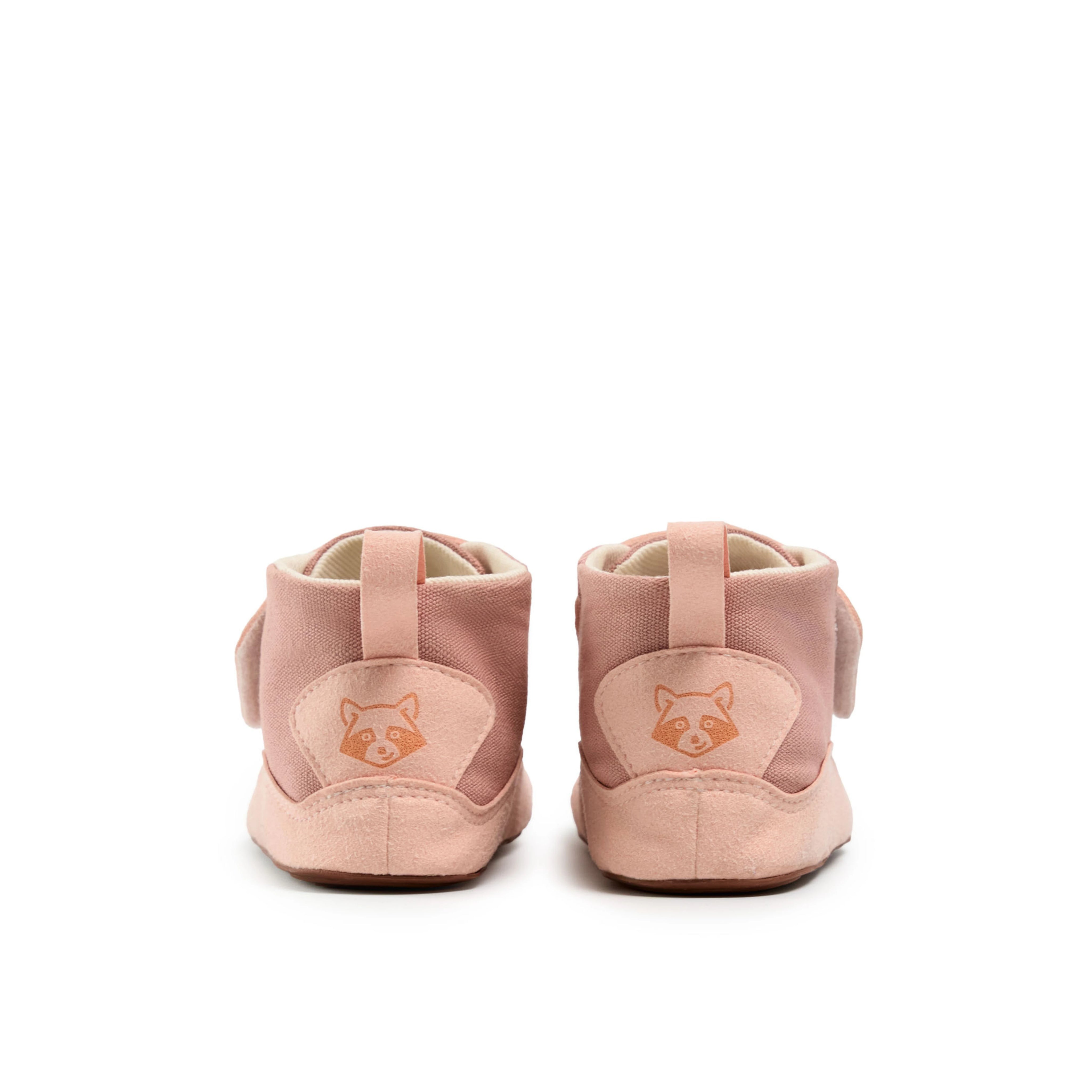 Calzado respetuoso para bebé rosa Gullibare vista trasera