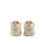 Calzado respetuoso para bebé beige Gullibare con suela fina y flexible