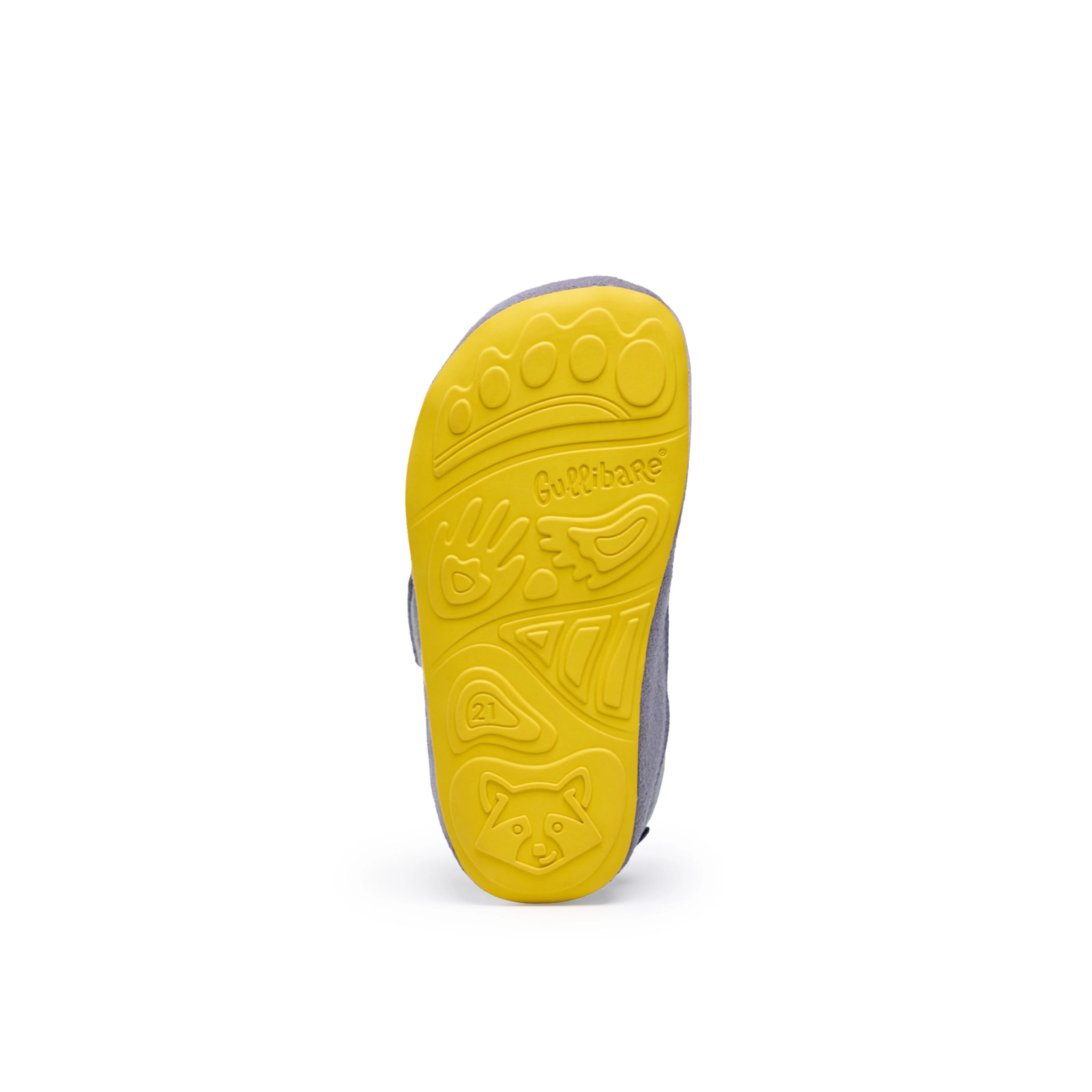 Detalle de la suela flexible de calzado respetuoso para bebé, suela blanda y antideslizante diseñada para los primeros pasos
